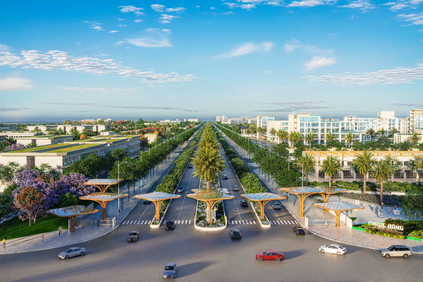 Cổng chào khu đô thị Phước Đông New City