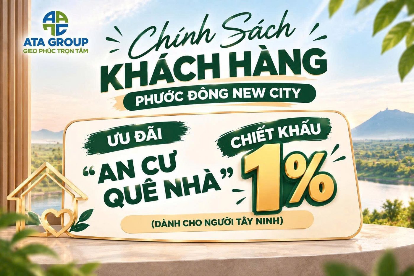 Ưu đãi “An cư quê nhà” – chiết khấu 1%